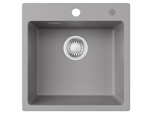 Cecipa max évier de cuisine - évier en granit gris 45×45 cm - évier - évier de cuisine à poser