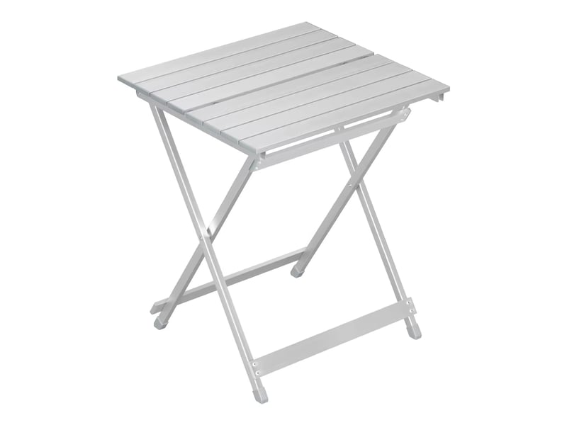  Table pliante d'extérieur 47x50,5x59,5 cm métal argenté  - Conforama A