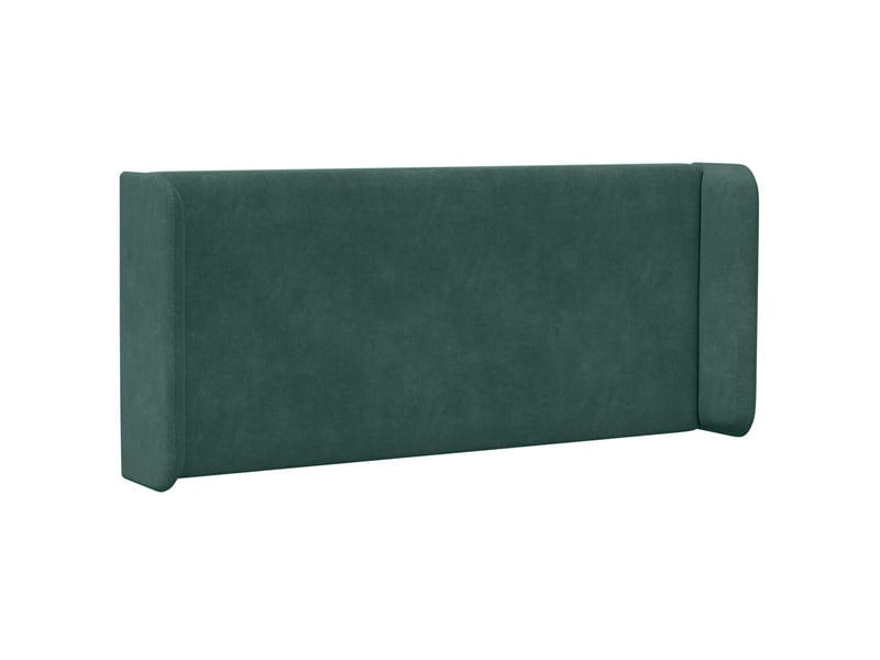  Oreille de tête de lit | coussin de tête de lit vert 40,5 x 40,5 x 4 cm velours  - Conforama D