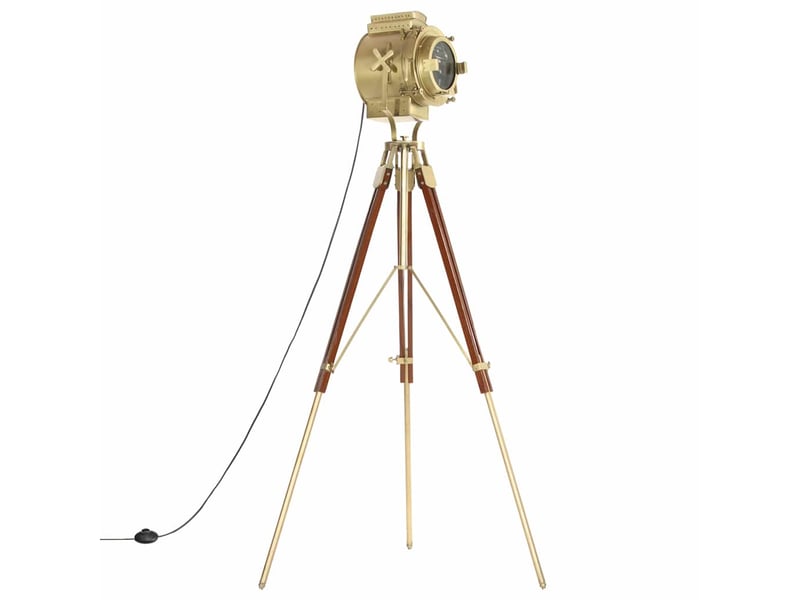  Lampadaire à trépied bois de manguier massif 193 cm  - Conforama A