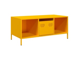 Table basse rectangulaire coloris jaune