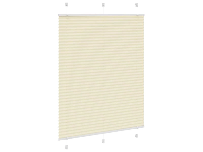  Store plissé, store de fenêtre crème 110x150cm largeur du tissu 109,4cm polyester cf46824  - Conforama C