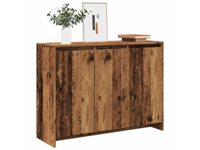  Buffet - bahut - meuble de rangement vieux bois 102x33x75 cm bois d'ingénierie  - Conforama B