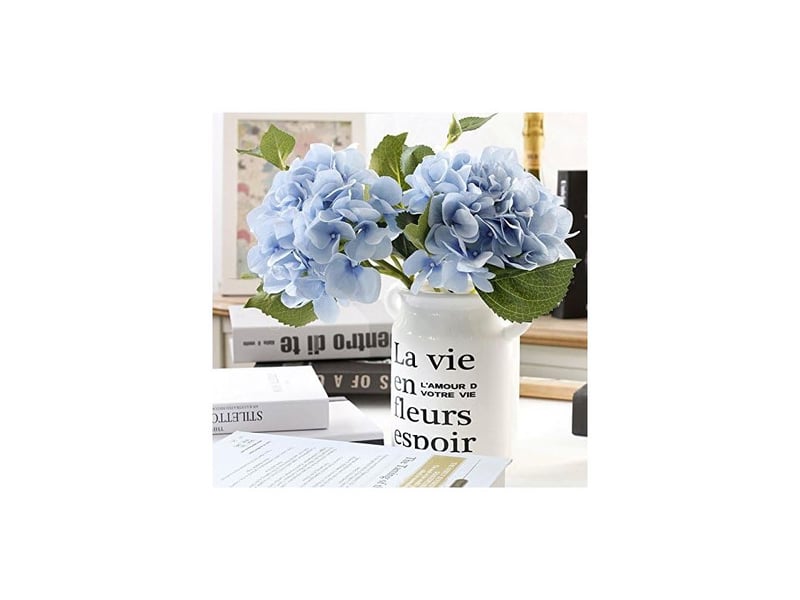  Fleurs artificielles d'hortensia bleu (lot de 3)-aquaforge  - Conforama D