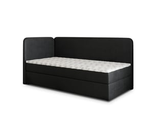 Lit avec rangement 90x200 cm MASSENO   coloris noir