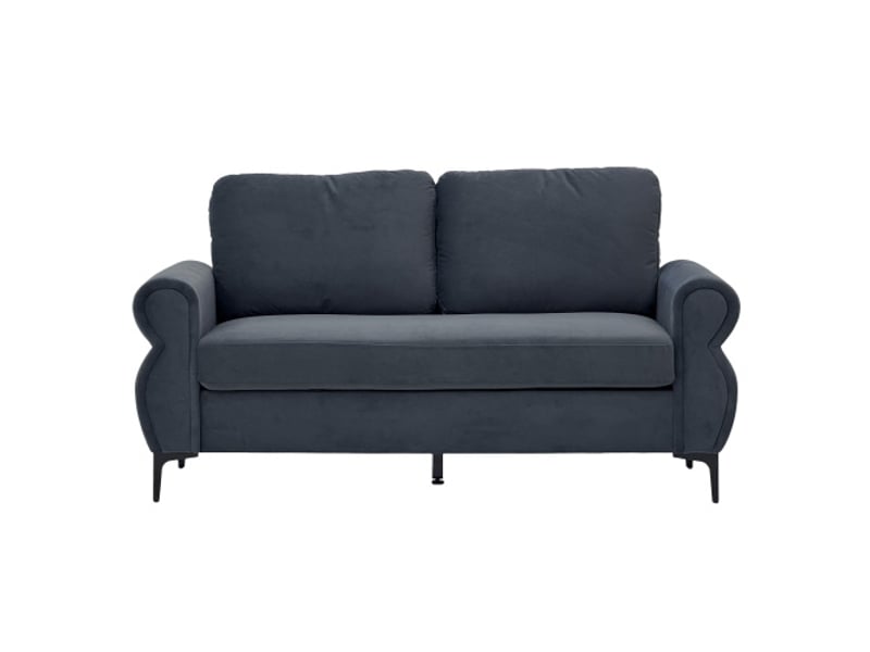  Canapé démontable - 173,5 cm de longueur - noyau à ressorts ensachés - mousse hr - pieds en métal 15 cm Gris foncé - Conforama A