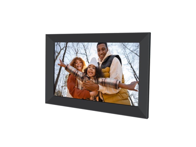 Agfaphoto - cadre photo numérique connecté wifi - realiview apf1000wifi-one - application fameo, écran tactile 10 pouces, mémoire 16 go, fonctions méteohorloge - noir  - Conforama A