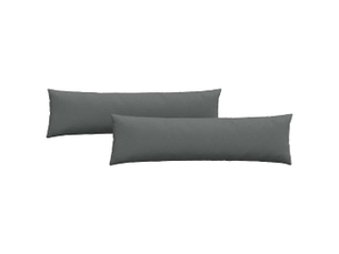 Lot de 2 coussins de canapé, coussins décoratifs tissu gris foncé 145 x 40 cm cf58856