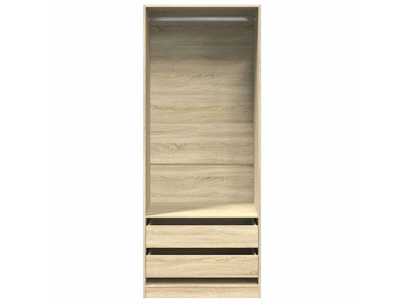  Garde-robe, armoire de rangement chêne sonoma 80x50x200 cm bois d'ingénierie shl37795  - Conforama D