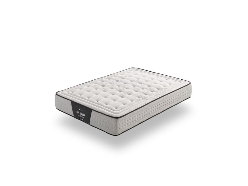  Matelas hybride à ressorts ensachés hybrid exclusive - mi-ferme, mémoire de forme, indépendance de couchage 8435720046380 - Conforama A
