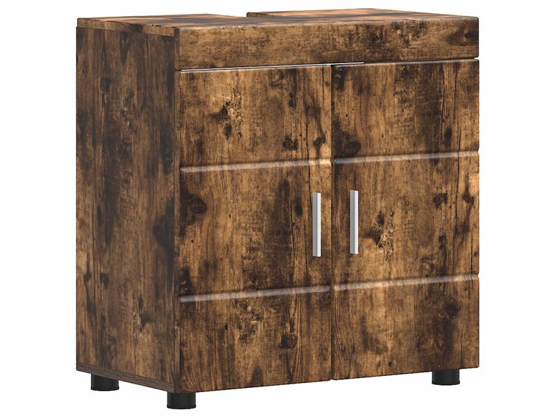 Ensemble d'armoire de salle de bain tulum chêne fumé cf62978 - Conforama A