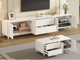 Meuble tv coloris blanc 180 cm BGSRYAO