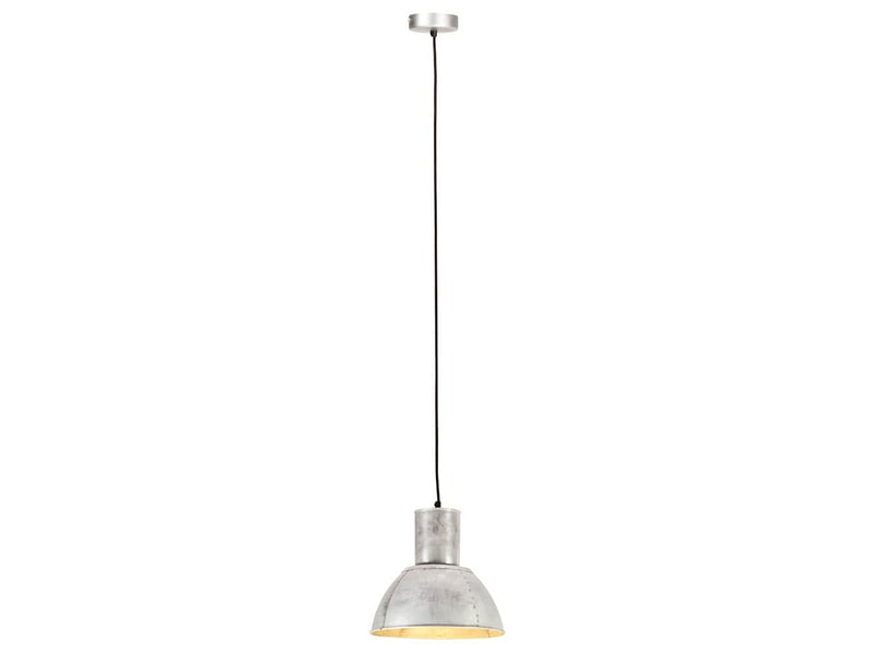  Lampe suspendue, suspension luminaire 25 w argenté rond 28,5 cm e27  - Conforama D
