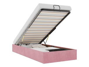 Lit simple 90x190 cm    coloris rose