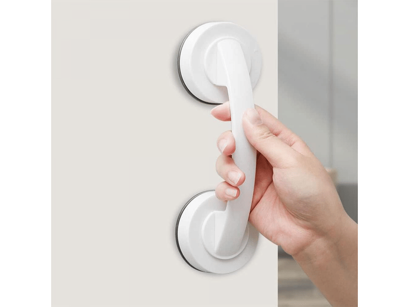  Poignée de porte à ventouse pour miroir en verre, poignée de tiroir de réfrigérateur, poignée de salle de bain avec ventouse murale (blanc).  - Conforama D