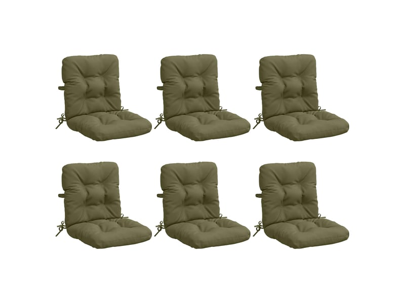 Lot de 6 coussins de chaise à dossier haut vianen cf59399 - Conforama A