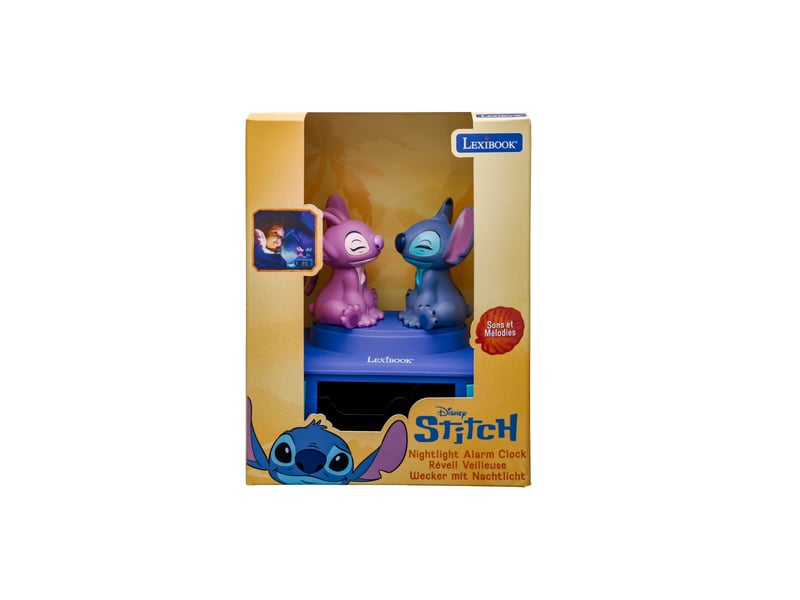Réveil - veilleuse stitch & angel avec effets sonores  - Conforama E
