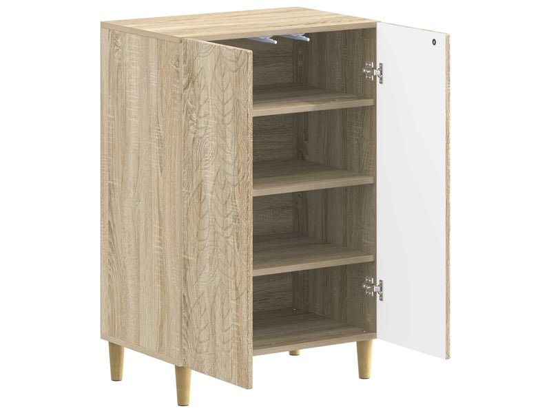  Meuble à chaussures, armoire à chaussures delft 59,5x39,5x90 cm chêne sonoma  - Conforama C