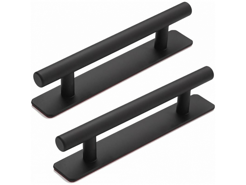 Poignée - pour fenêtres, armoires - en alliage d'aluminium - 2 pièces - 25 cm - noire - Conforama A