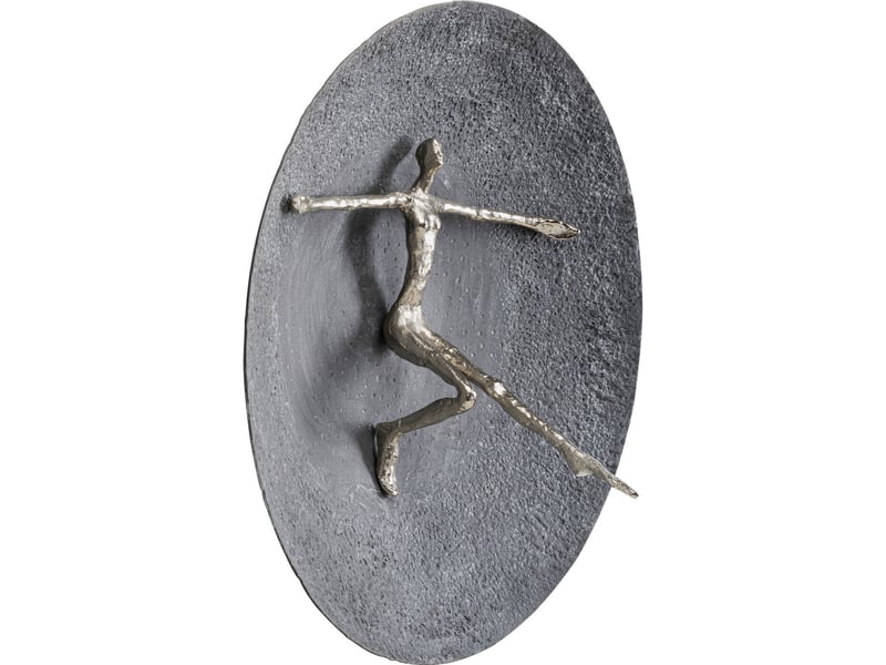  déco murale umano 60cm argentée  - Conforama D
