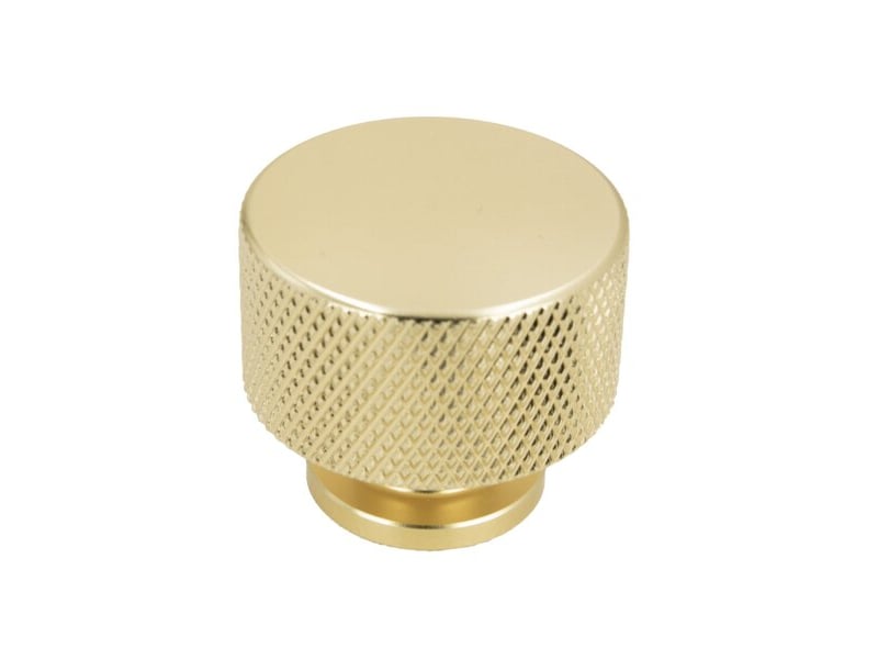  Bouton de meuble métallique rond, doré  - Conforama A