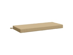 Coussin de banc, coussin d'assise, coussin de canapé soest 100 % polyester beige 120 x 50 x 8 cm cf53002