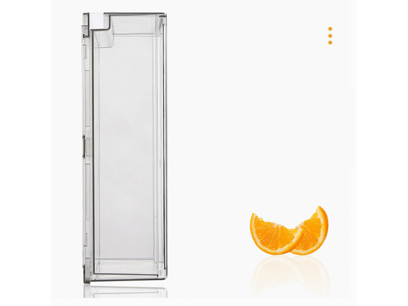Organiseur de tiroir pour réfrigérateur, grande capacité, transparent, bac de rangement coulissant pour réfrigérateur - Conforama E