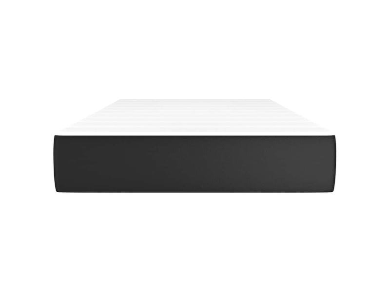  Matelas de lit à ressorts ensachés fermeté moyenne noir 100x200x20cm similicuir  - Conforama C