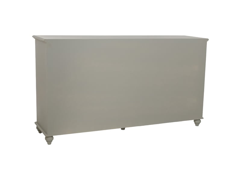  Buffet en bois vert 160x38x88 cm h  - Conforama D