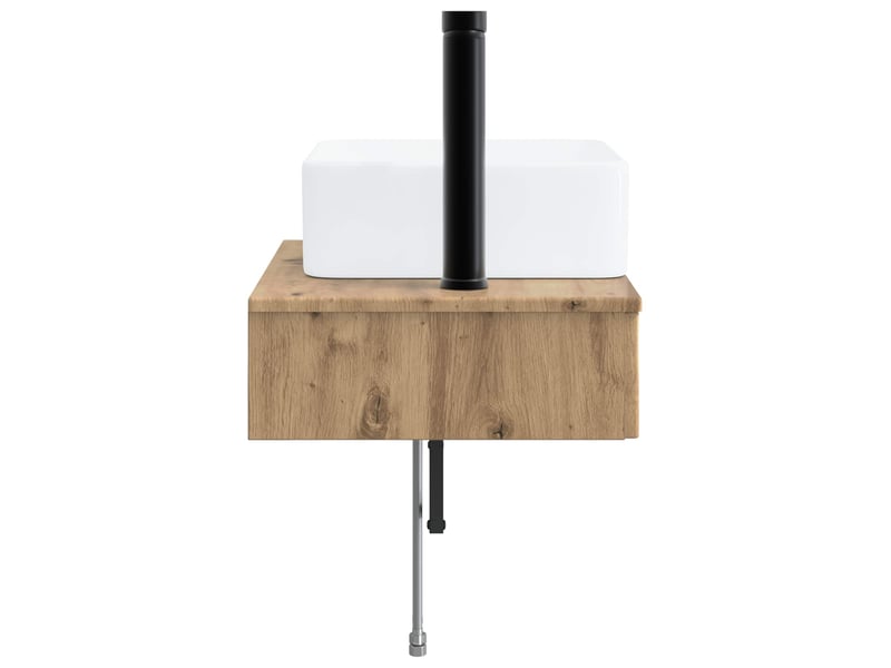 Basin de lavage mural, lavabo chêne artisanal 53x35x39 cm - Conforama D