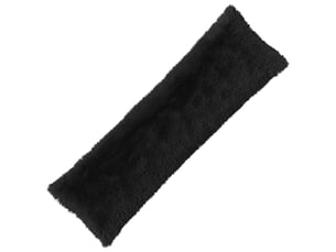 Lot de 2 coussins avec oreiller, coussins décoratifs heerlen noir fleece pv cf50523