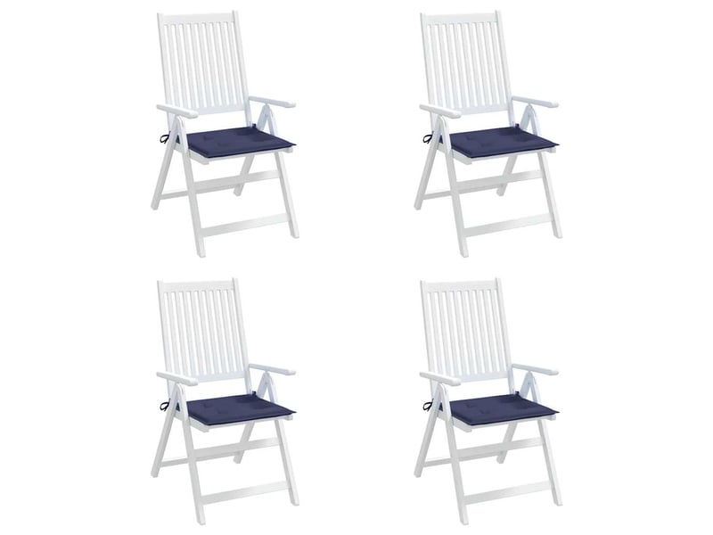  Lot de 4 coussins de palette, coussins de canapé bleu marine 40x40x3cm tissu oxford cf59732  - Conforama E