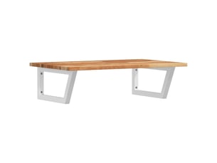 Étagère de vasque | étagère murale acier et bois massif d'acacia shl3555