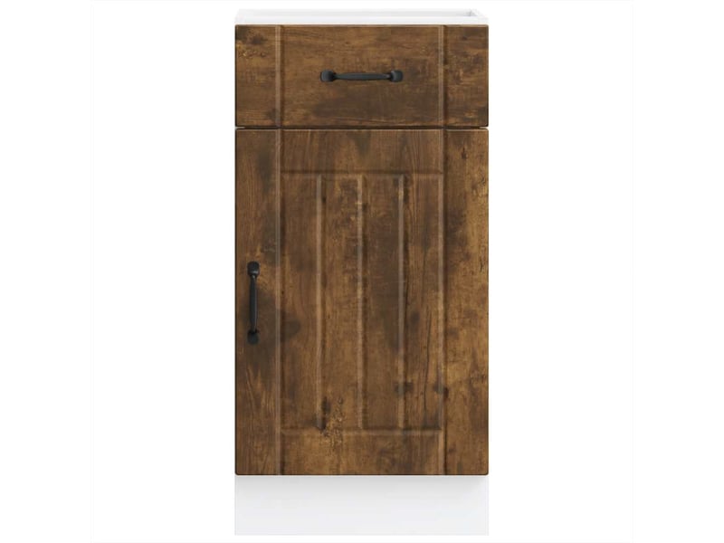  Meuble de rangement, armoire de cuisine lucca chêne fumé bois ingénierie shl1322  - Conforama D