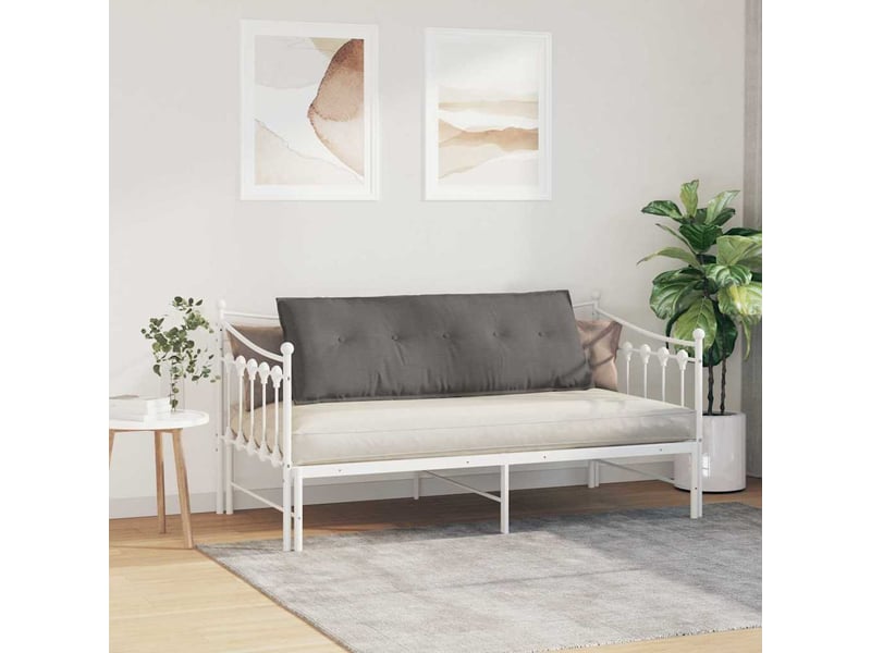  Coussin de dos, coussin de dossier gris clair 140 x 50 cm tissu en velours côtelé cf54654  - Conforama D