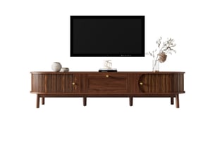 Meuble tv coloris bois foncé    