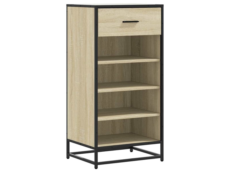  Étagère à chaussures chêne sonoma 48x38x97,5 cm bois ingénierie shl3700  - Conforama A