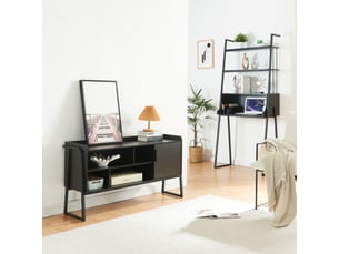 Meuble tv coloris noir  <strong></strong>  <strong>Storfjord</strong>