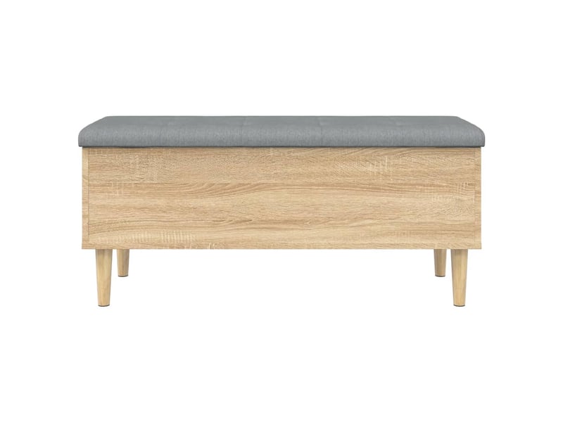  Banc chambre, banc de rangement chêne sonoma 102x42x46 cm bois d'ingénierie  - Conforama D
