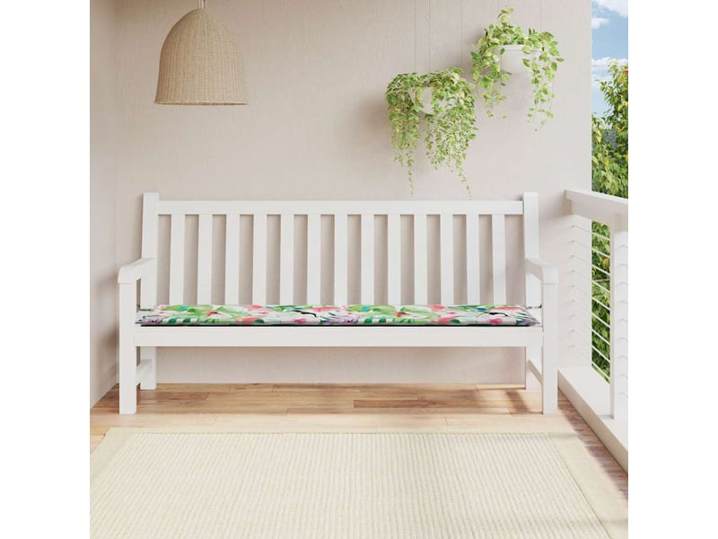  Coussin de banc de jardin, coussin d'assise multicolore 200x50x3 cm tissu cf52768  - Conforama B