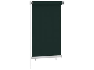 Store enrouleur, store roulant d'extérieur 85 (l) x 140 (h) cm hdpe vert foncé cf47421