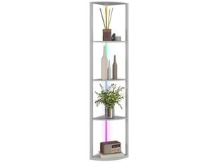 Lampadaire led avec étagère, intensité réglable sur 5 niveaux, éclairage rgb multicolore, télécommande
