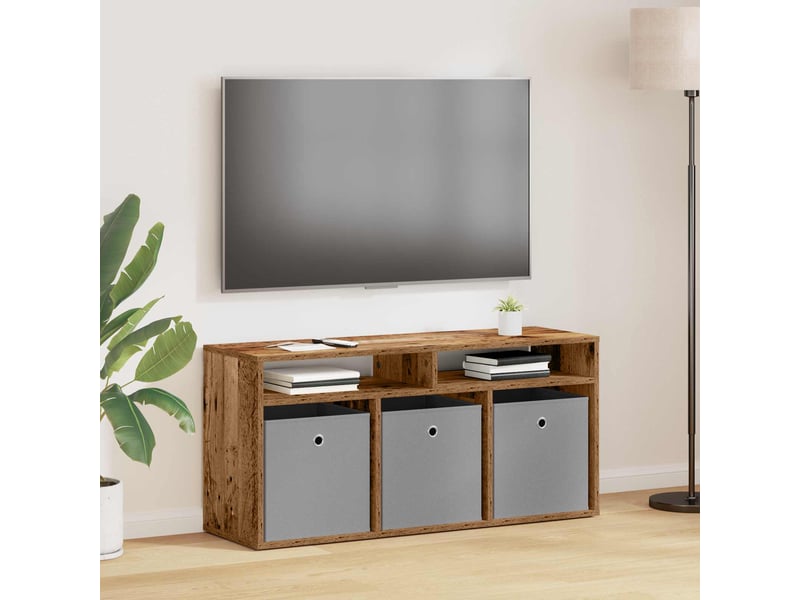  Armoire de rangement bureau avec tiroir bois ancien 102x32x48,5 cm  - Conforama B