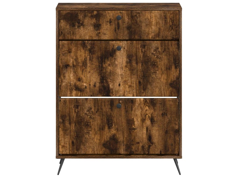  Meuble à chaussure, cabinet à chaussures breda 78x24x103 cm bois d'ingénierie shl7858  - Conforama D