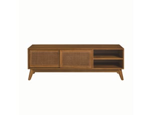 Meuble tv coloris bois foncé 150 cm <strong>HAUSS SPOLE</strong>  <strong></strong>