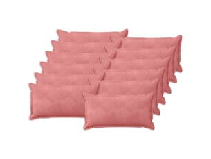 Lot de 12 coussins avec oreiller, coussins décoratifs houten rose fløjl cf50999