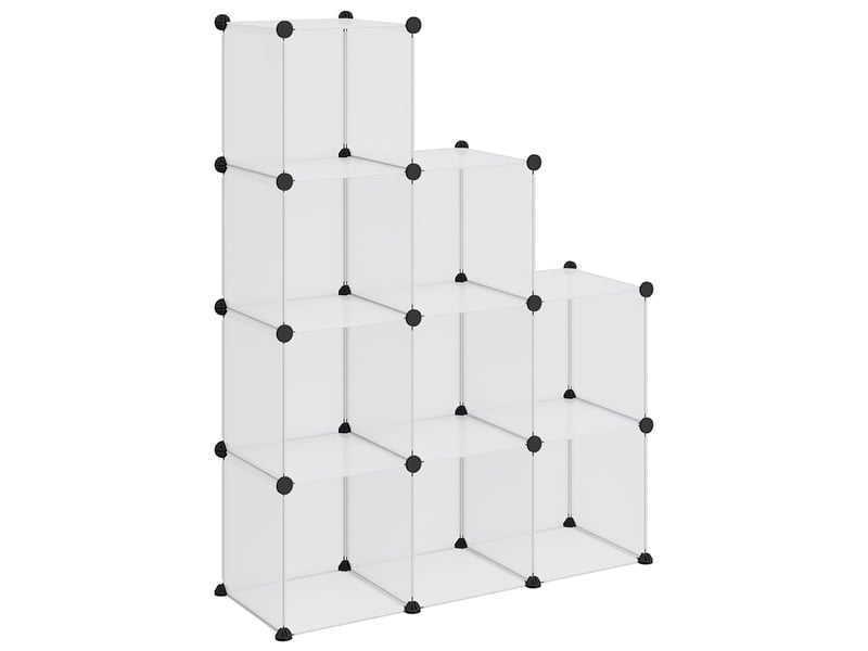 Cubes de rangement 9 pcs transparent pp - Conforama A