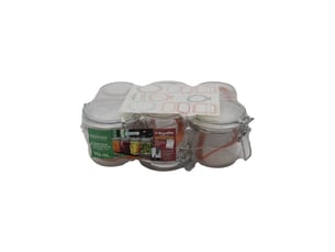 Bocaux verre avec anse 350 ml 85 mm lot de 6