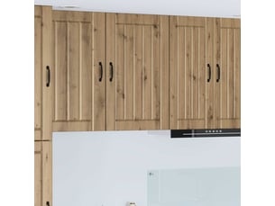 Meuble mural de cuisine, armoire de cuisine chêne artisanal 50x31x80cm shl4524