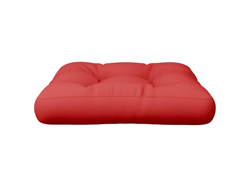  Coussin de palette, coussin de chaise, coussin de canapé rouge 60x60x12 cm tissu cf55442  - Conforama D